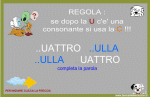 CQU o QU o CU <br> completa la parola