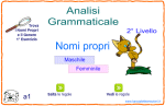 TROVA i Nomi PROPRI e il GENERE - 2ºLivello - 1ºEsercizio