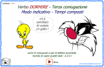 Verbi della Terza coniugazione : DORMIRE : Modo Indicativo - Tempi Composti