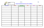 Tabella di Analisi dei verbi in Word