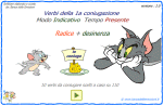 Verbi regolari e irregolari della Prima coniugazione : Modo Indicativo - Tempo Presente - Trova la radice e coniuga