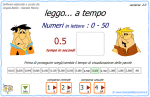 leggo a tempo : Numeri da 0 a 50 in lettere