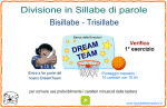 Verifica Divisione in Sillabe