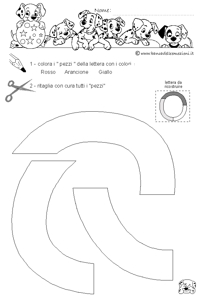 Pregrafismo - coordinazione oculo manuale - lettera O