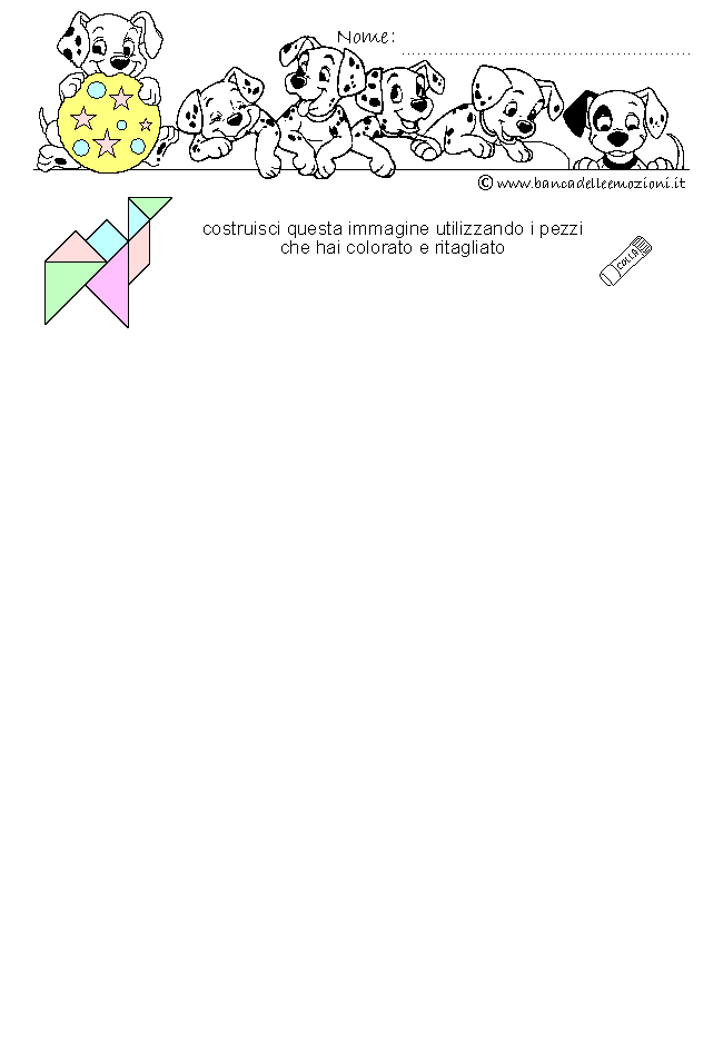 Pregrafismo - coordinazione oculo manuale - Tangram