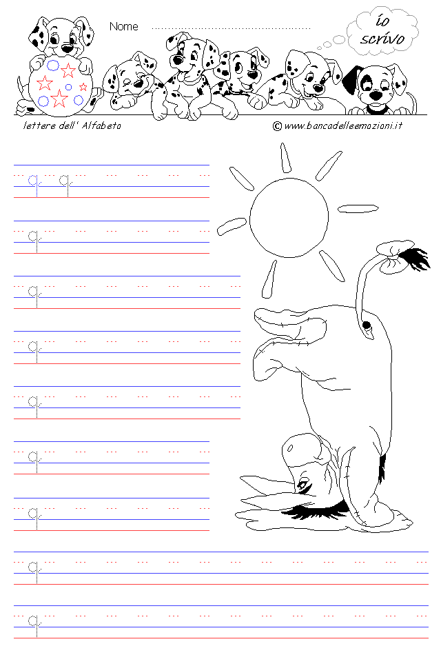 lettera q - Corsivo Minuscolo - scrivere senza la traccia