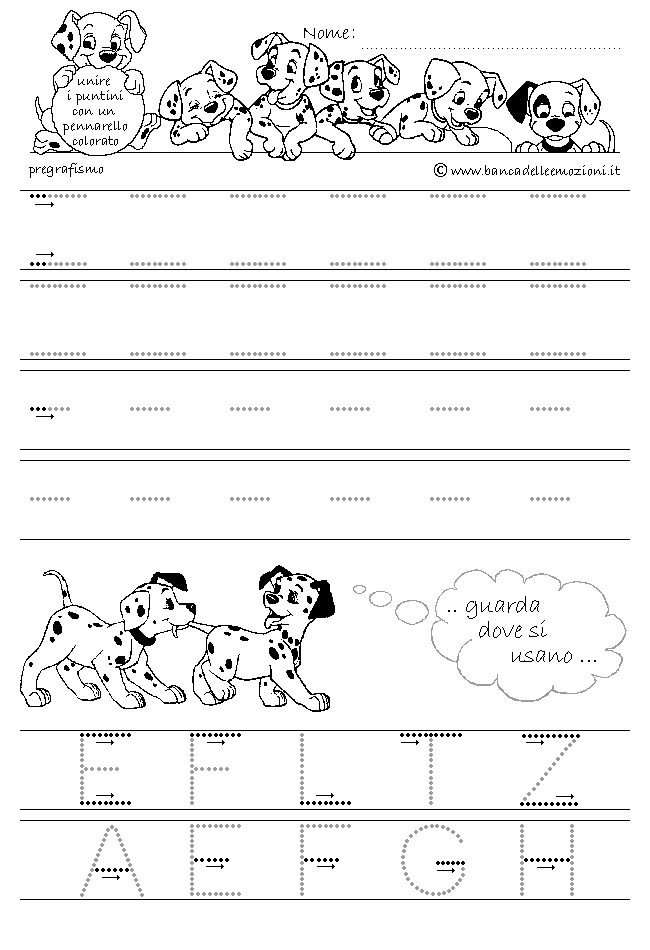 Pregrafismo - coordinazione oculo manuale