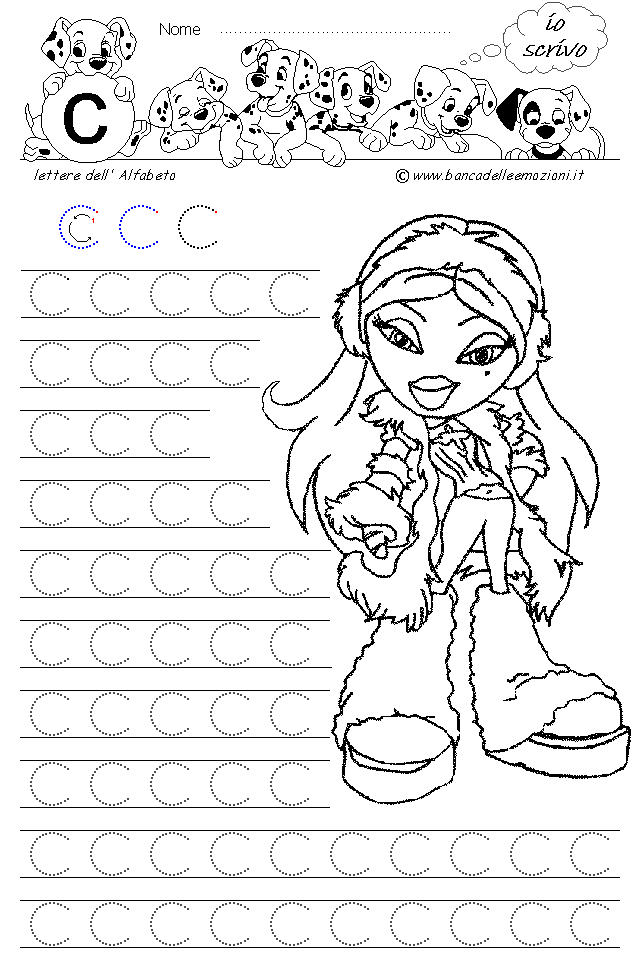 Bratz Alfabeto lettera C