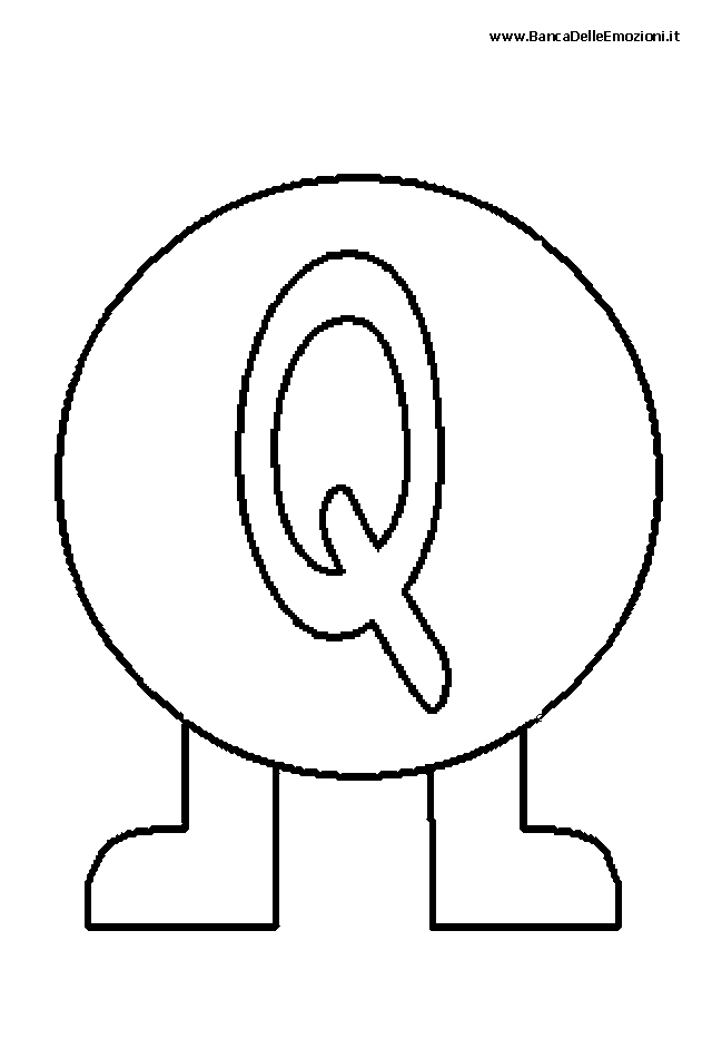 Alfabeto lettera Q