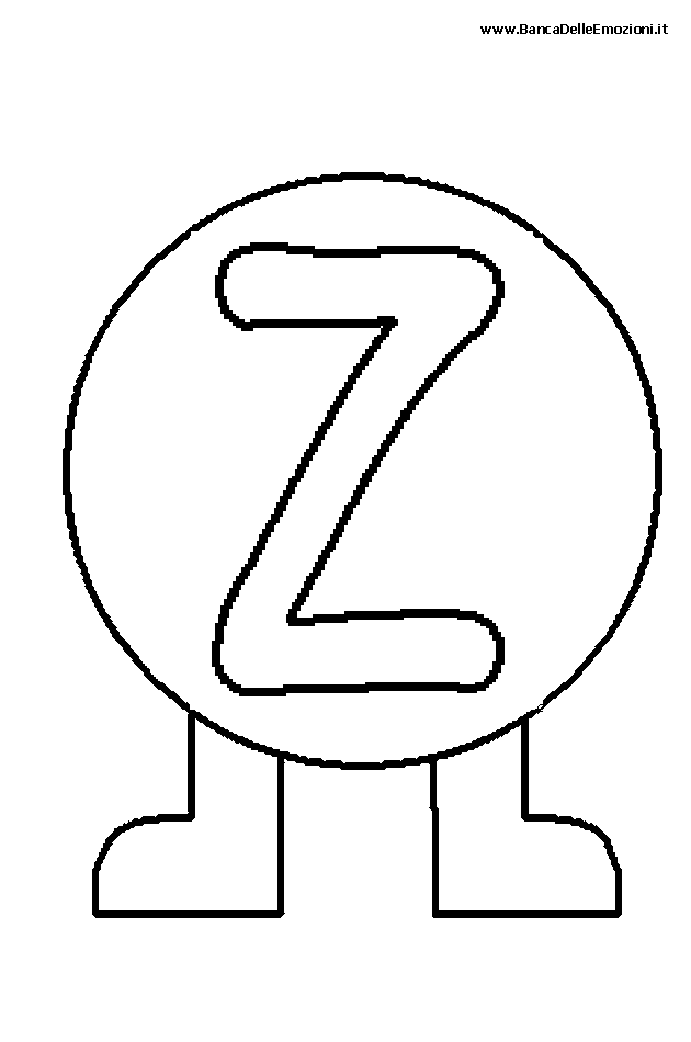 Alfabeto lettera Z