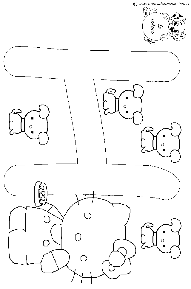 Hello Kitty Alfabeto lettera H