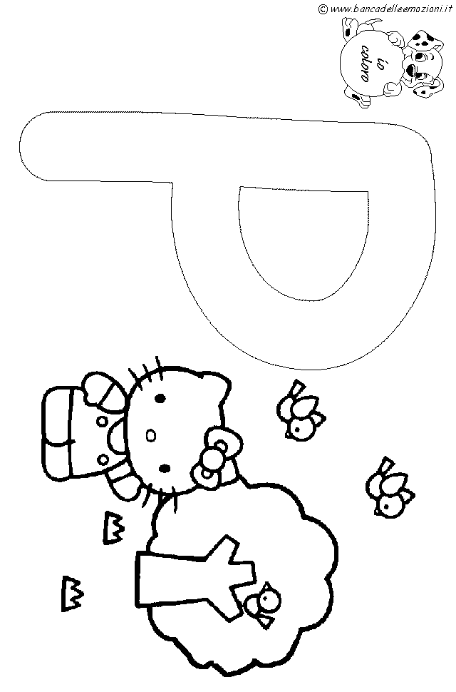 Hello Kitty Alfabeto lettera P