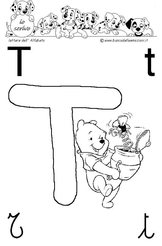 Alfabeto lettera Tt