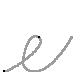 Alfabeto - Lettera E Corsivo minuscolo - scrivere senza la traccia
