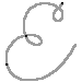 Alfabeto - Lettera E Corsivo maiuscolo - scrivere con la traccia