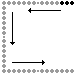 Pregrafismo - Linea verticale - linee orizzontali