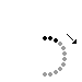 Pregrafismo - linee curve cerchio piccolo