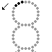 Pregrafismo - linee curve cerchio piccolo