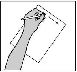 Scrivere con la mano sinistra