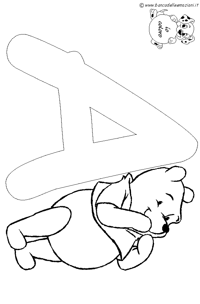 Winnie the Pooh Alfabeto lettera A