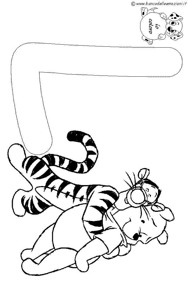 Winnie the Pooh Alfabeto lettera L
