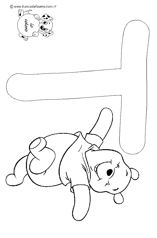 Winnie the Pooh Alfabeto lettera T