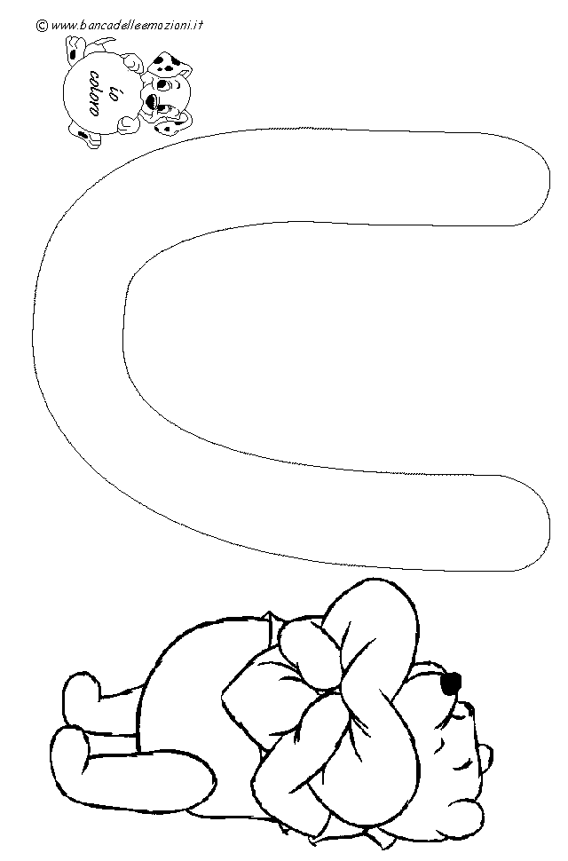 Winnie the Pooh Alfabeto lettera U
