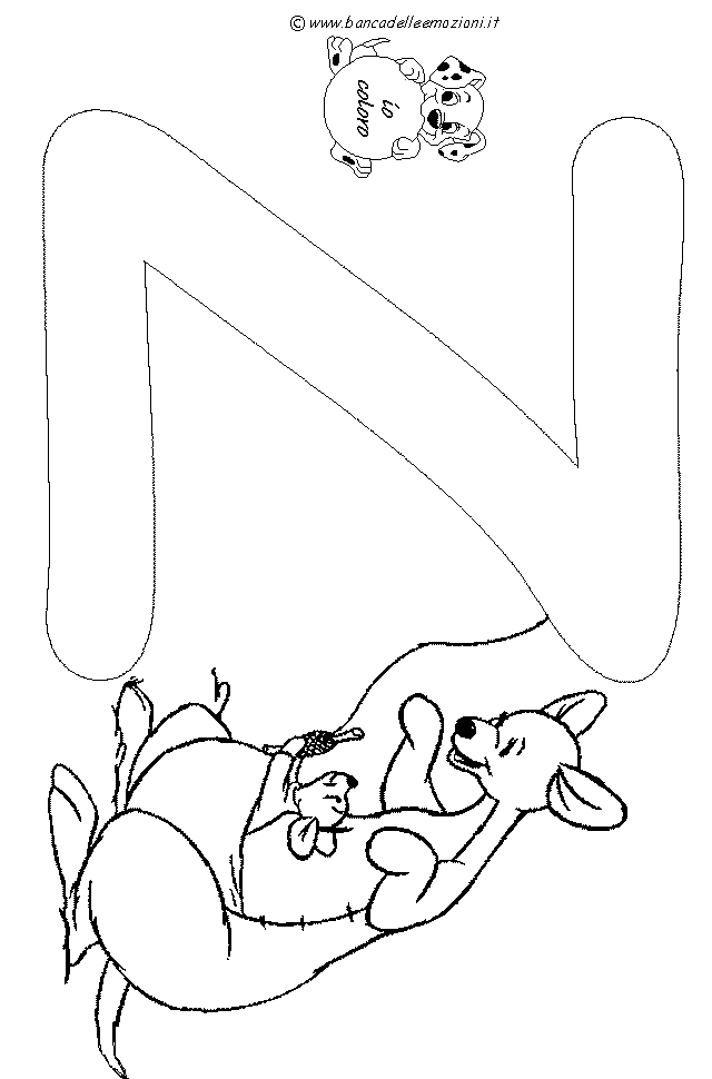 Winnie the Pooh Alfabeto lettera Z