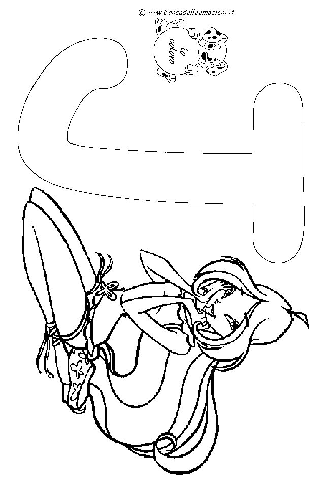 Winx Alfabeto lettera J