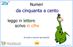 Leggo lettere - Scrivo cifre : numeri 50 - 100