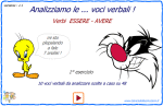 Analisi grammaticale delle voci verbali : Verbi AVERE e ESSERE - Tempi semplici