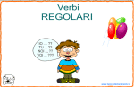 Verbi Prima Coniugazione